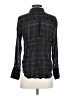 Bella Dahl 100% Rayon Plaid Black Long Sleeve Blouse Size XS - photo 2