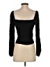 Reformation Black Long Sleeve Top Size 4 - photo 2