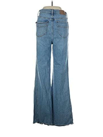 Madewell High-Rise Flare Jeans in Caine Wash (view 2)