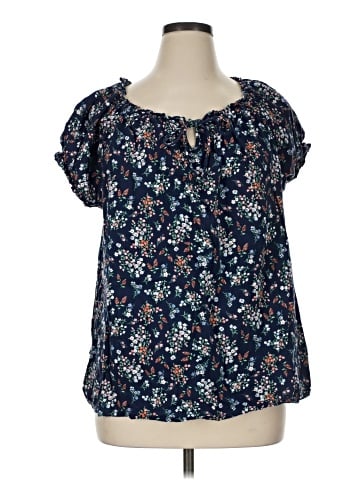 St. John's Bay Short Sleeve Blouse (view 1)