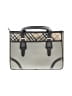 Burberry 100% Canvas Plaid Gray Tan Laptop Bag One size - photo 3