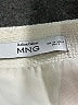 MNG Solid Ivory Casual Skirt Size 4 - photo 4