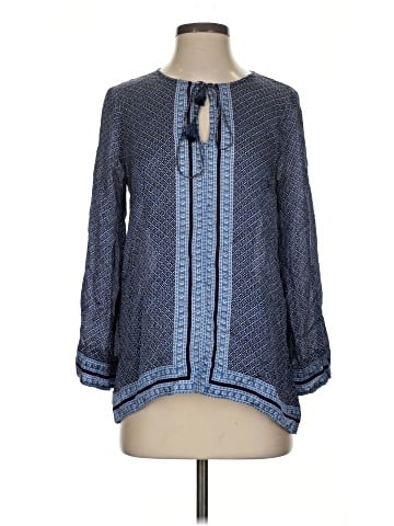 Calypso St. Barth Long Sleeve Silk Top (view 1)