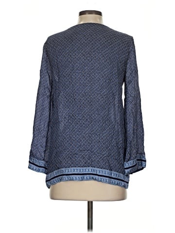 Calypso St. Barth Long Sleeve Silk Top (view 2)