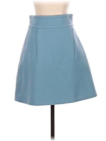 Miu Miu Wool Pearl-Buttoned Skirt  (view 2)