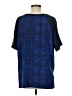 Vince. 100% Silk Tweed Blue Short Sleeve Silk Top Size M - photo 2
