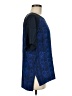 Vince. 100% Silk Tweed Blue Short Sleeve Silk Top Size M - photo 4