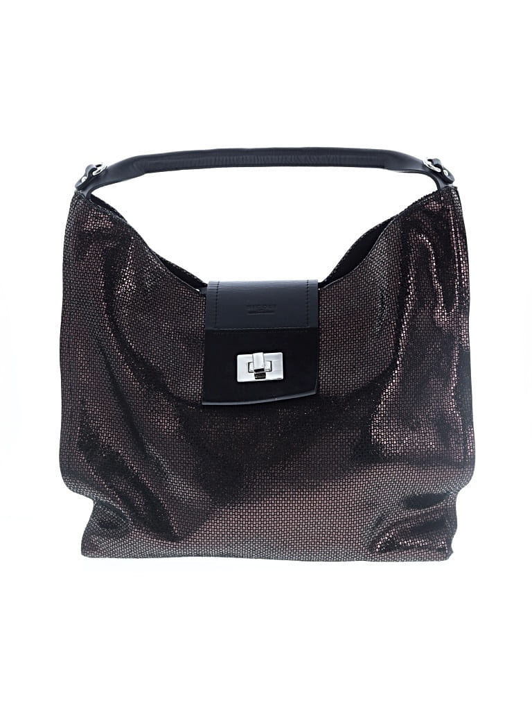 Pre-owned Nicoli Leather Hobo Bag In Silver