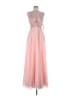 Alyce 100% Polyester Solid Pink Cocktail Dress Size 8 - photo 1
