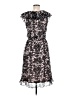 JBS 100% Polyester Floral Black Casual Dress Size 8 - photo 2