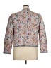 Talbots 100% Cotton Print Silver Jacket Size 16 Petite - photo 2