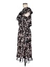JBS 100% Polyester Floral Black Casual Dress Size 8 - photo 5