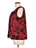 Talbots 100% Polyester Red Sleeveless Blouse Size Lg Petite - photo 5