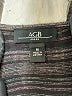 AGB Stripes Gray Casual Dress Size M - photo 7