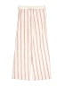 Btween 100% Cotton Stripes Ivory Casual Pants Size 7 - photo 2