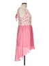 Do & Be 100% Polyester Hearts Pink Cocktail Dress Size L - photo 4