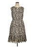 Talbots Animal Print Ivory Cocktail Dress Size 14 (petite) - photo 1