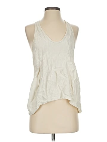7 For All Mankind Sleeveless Silk Top (view 1)