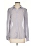 ModCloth Polka Dots Gray Long Sleeve Blouse Size S - photo 1