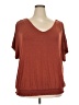 Jessica Simpson Brown Short Sleeve Top Size XXL - photo 1