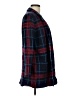 Talbots 100% Merino Plaid Blue Wool Coat Size L - photo 4