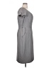 Sandra Darren Solid Gray Casual Dress Size 16 - photo 4