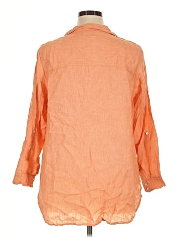 Sigrid Olsen 3/4 Sleeve Button-Down Shirt (view 2)