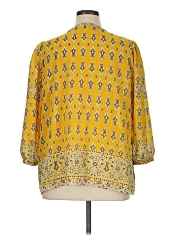 Rose + Olive 3/4 Sleeve Blouse (view 2)