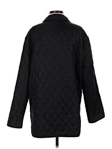 Burberry Black Quilted Plaid Lining Outerwear  (view 2)
