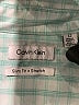 Calvin Klein Checkered-gingham Teal Long Sleeve Button-Down Shirt Size 12 - photo 3