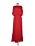 Halston Heritage 100% Polyester Solid Red Casual Dress Size M - photo 1