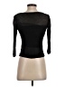 Three Dots Black 3/4 Sleeve Top Size S - photo 2