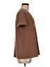 Theory Brown Short Sleeve Blouse Size M - photo 4