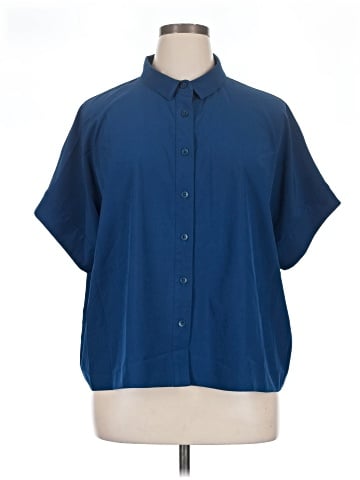 Universal Standard Short Sleeve Blouse (view 1)
