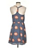 Tulle 100% Polyester Print Blue Casual Dress Size S - photo 2