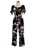 Kindred Floral Black Jumpsuit Size L - photo 1
