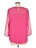 ECI 100% Polyester Pink 3/4 Sleeve Blouse Size L - photo 2