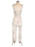 Dress Forum Metallic Ivory Jumpsuit Size M - photo 2