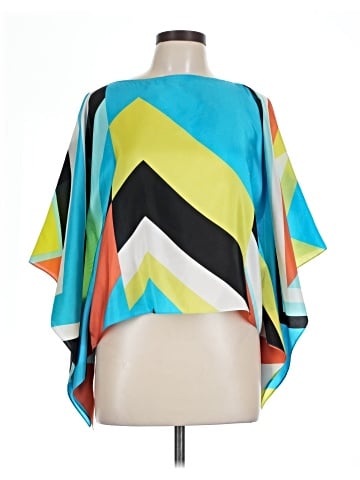 Per Se By Carlisle 3/4 Sleeve Silk Top (view 1)