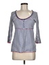 Boden 100% Cotton Blue 3/4 Sleeve Top Size 8 - photo 1