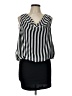 rue21 100% Polyester Stripes Black Casual Dress Size L - photo 1