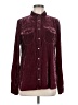 J.Crew Burgundy Long Sleeve Blouse Size 8 - photo 1