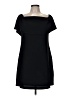 Charles Henry Solid Black Cocktail Dress Size M - photo 1
