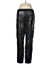 Trouve 100% Polyester Metallic Silver Casual Pants Size M - photo 2