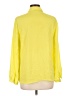 NY Collection 100% Polyester Yellow Long Sleeve Blouse Size L - photo 2