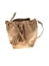 J.Crew 100% Leather Solid Teal Tan Leather Bucket Bag One size - photo 1