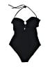 Eberjey Solid Black One Piece Swimsuit Size S - photo 1
