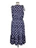 MICHAEL Michael Kors Argyle Blue Casual Dress Size 1X - photo 2