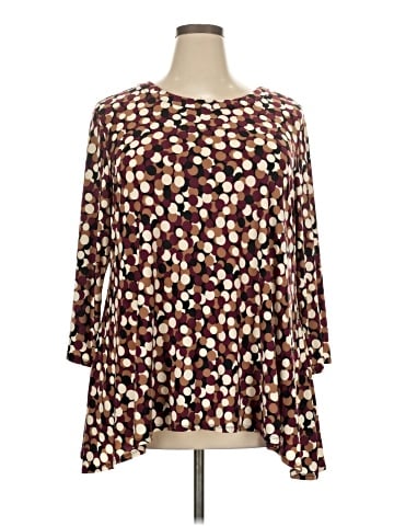 AK Anne Klein 3/4 Sleeve Blouse (view 1)