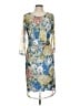 En Focus Studio Print Blue Cocktail Dress Size 12 - photo 1